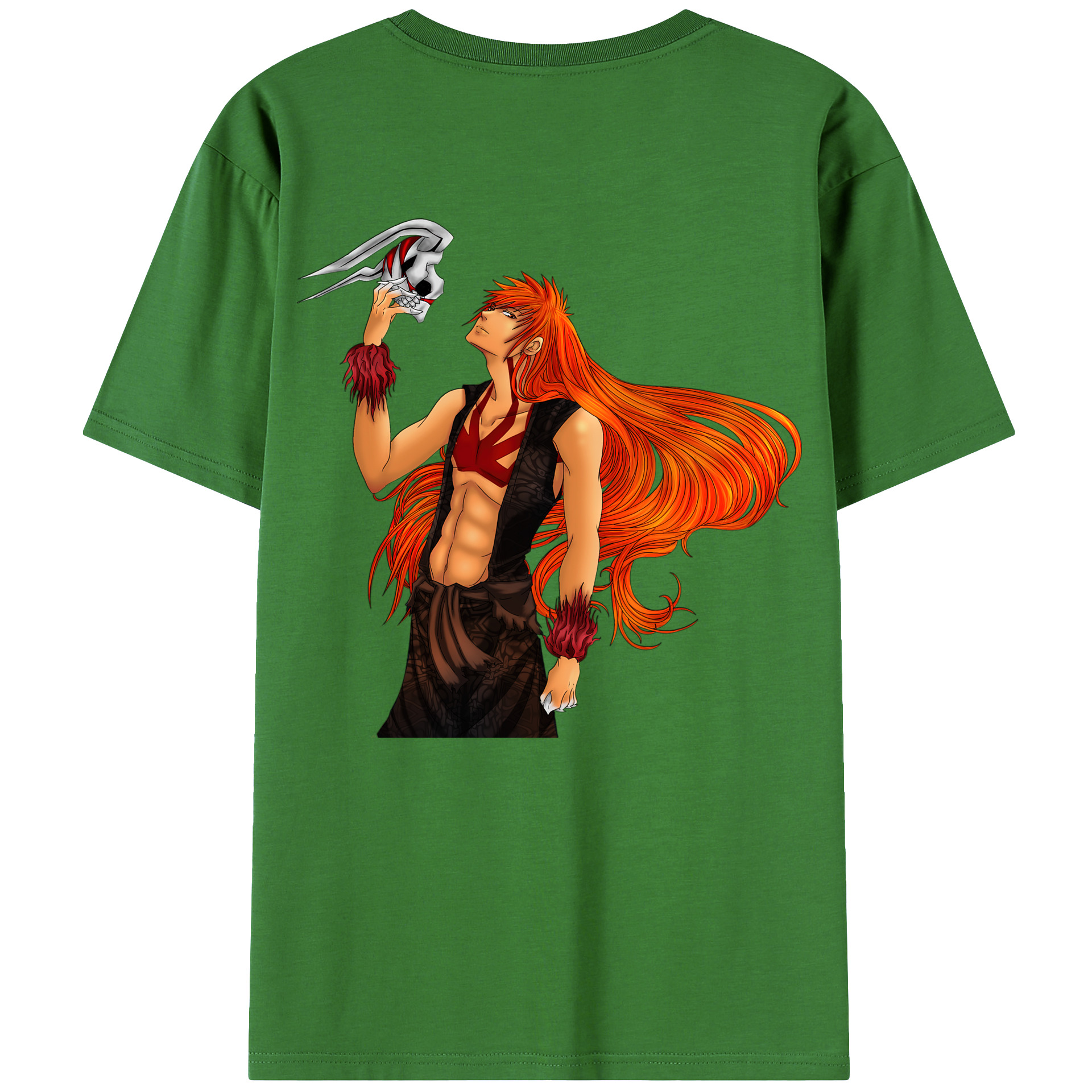 （画像用） ブリーチ 黒崎一護（くろさき いちご）BLEACH Kurosaki Ichigo レディース半袖Tシャツ(バックプリント)